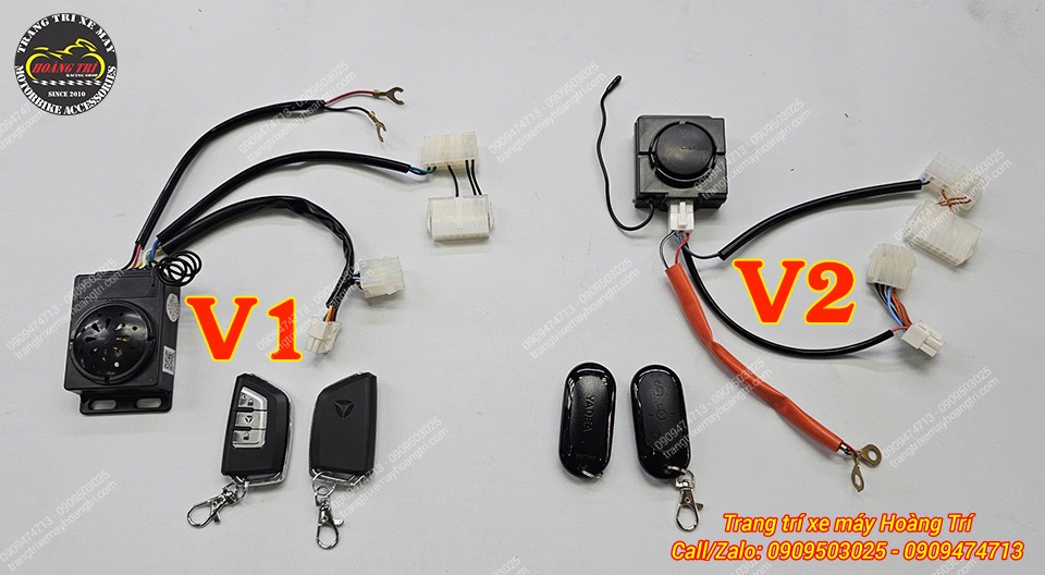 Hai phiên bản khóa chống trộm Yadea V1 và V2, phù hợp nhiều dòng xe điện VinFast