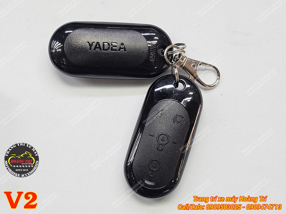 Hai remote khóa chống trộm Yadea V2 thiết kế đẹp, thao tác khóa mở xe nhanh nhạy
