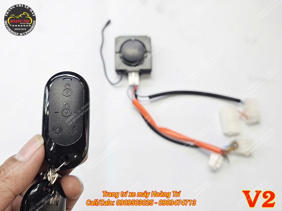Cận cảnh remote khóa chống trộm Yadea V2 hoạt động ổn định, hỗ trợ mở nguồn từ xa