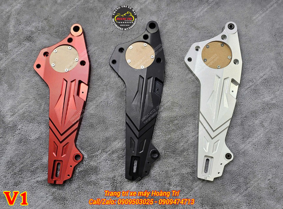 Ba phiên bản gấp nhôm CNC DatBike Quantum V1 màu: đỏ, đen, bạc nổi bật với thiết kế mạnh mẽ