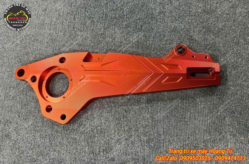 Gấp nhôm CNC DatBike Quantum V1 màu đỏ hoàn thiện đồng bộ, tạo phong cách thể thao và cứng cáp hơn