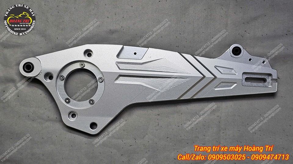 Gấp nhôm CNC DatBike Quantum V1 màu bạc hoàn thiện cao cấp, bề mặt CNC sang trọng và bền bỉ