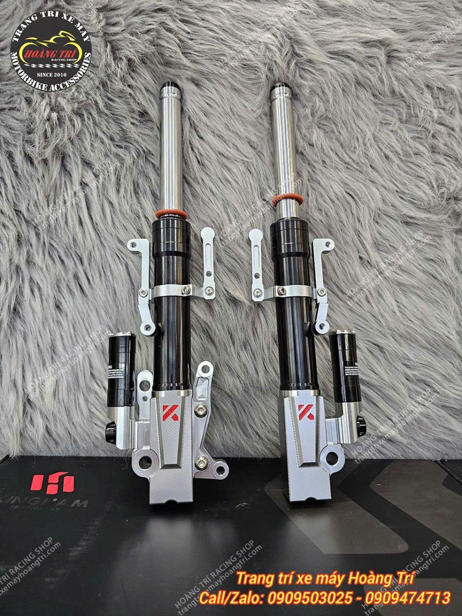 Cận cảnh phuộc trước Kingham màu đen Honda UC3, thiết kế cứng cáp và hoàn thiện tỉ mỉ