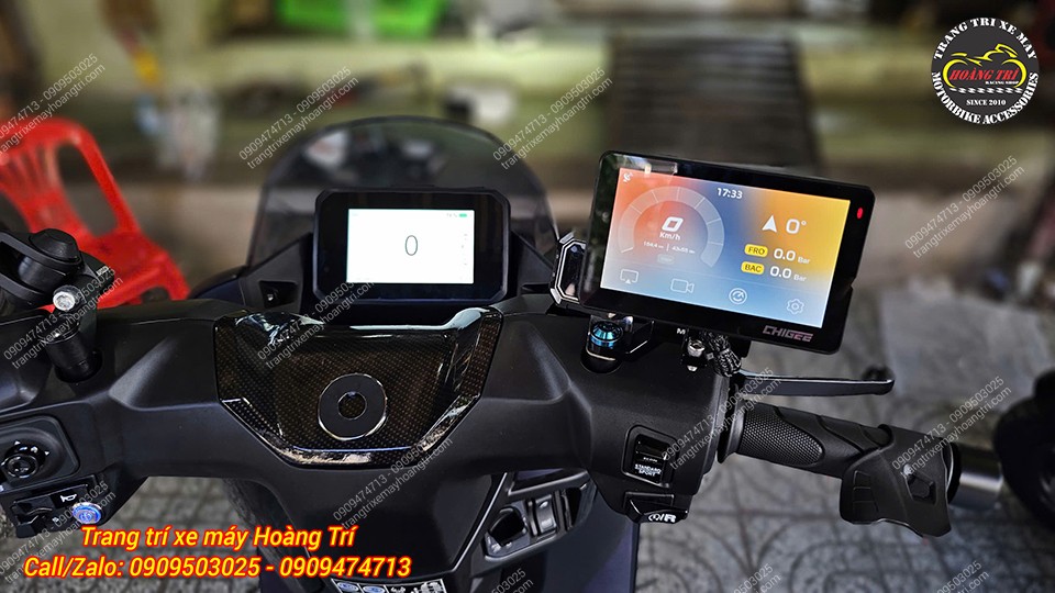 Màn hình Chigee trên Honda UC3 hiển thị đầy đủ thông tin, hỗ trợ lái xe an toàn hơn
