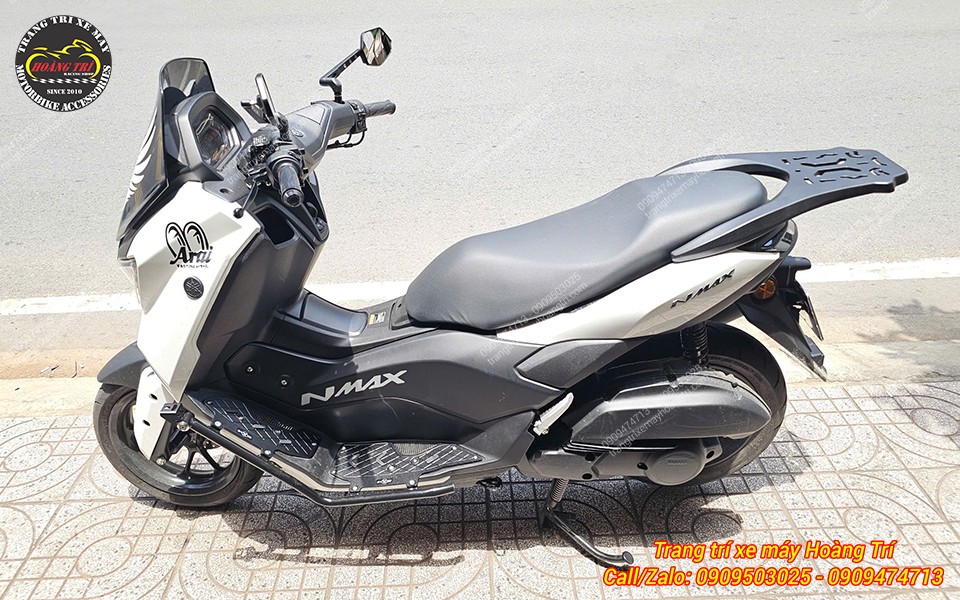 Yamaha NMAX 155 hoàn thiện diện mạo cứng cáp với chống đổ và tấm lót chân CNC