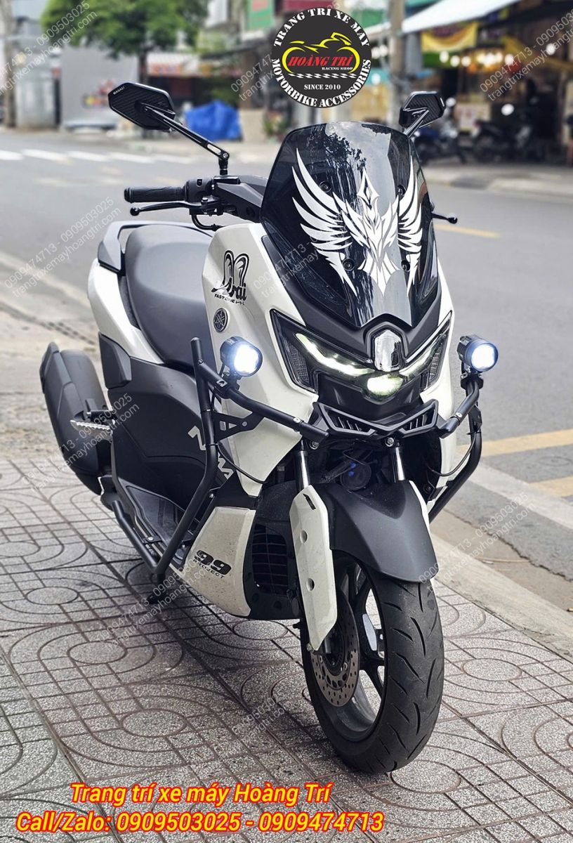 Đèn trợ sáng L4X F1 tạo diện mạo mạnh mẽ hơn cho phần đầu Yamaha NMAX 155