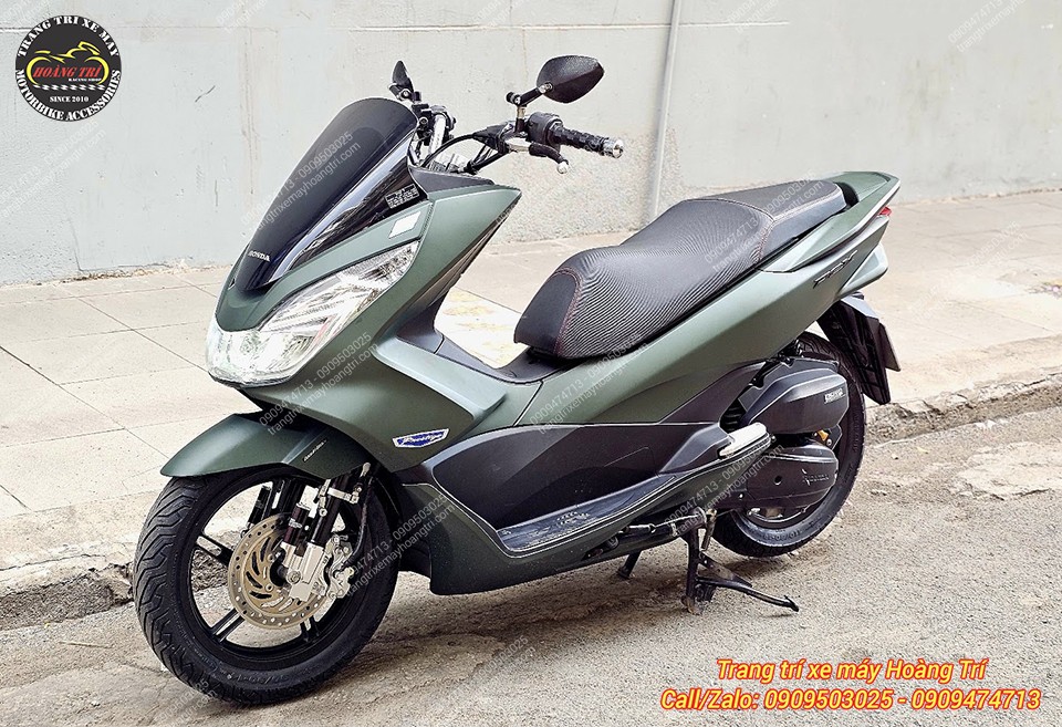 PCX 2015 khoác dàn áo xanh lục X254 mang phong cách mạnh mẽ, khác biệt so với trước