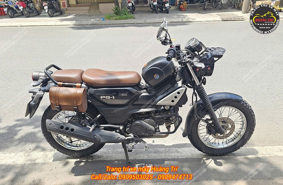 Toàn cảnh Yamaha PG-1 hoàn thiện vỏ Kenda và độ bánh căm không ruột tại Hoàng Trí Shop