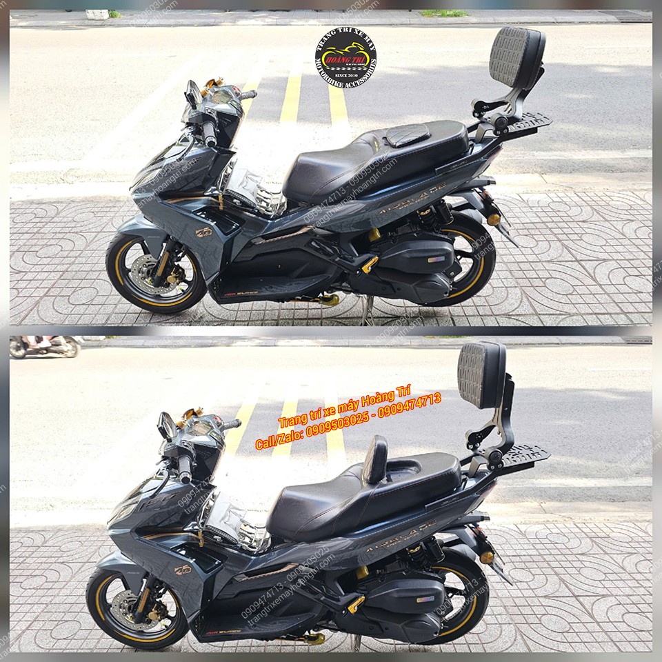 Hai trạng thái tựa lưng MTM cho phép thay đổi vị trí phù hợp nhu cầu sử dụng Airblade 150