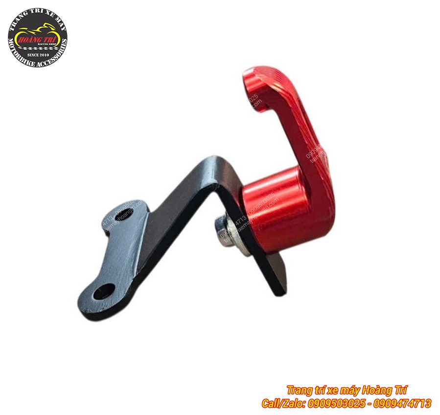 Góc nghiêng móc treo đồ HTR dành cho PCX 160 nổi bật với kiểu dáng gọn và chắc chắn