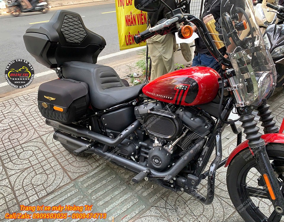 Harley Davidson hoàn thiện nâng cấp thùng Rabo tựa lưng, tăng tiện ích mà vẫn giữ nét mạnh mẽ