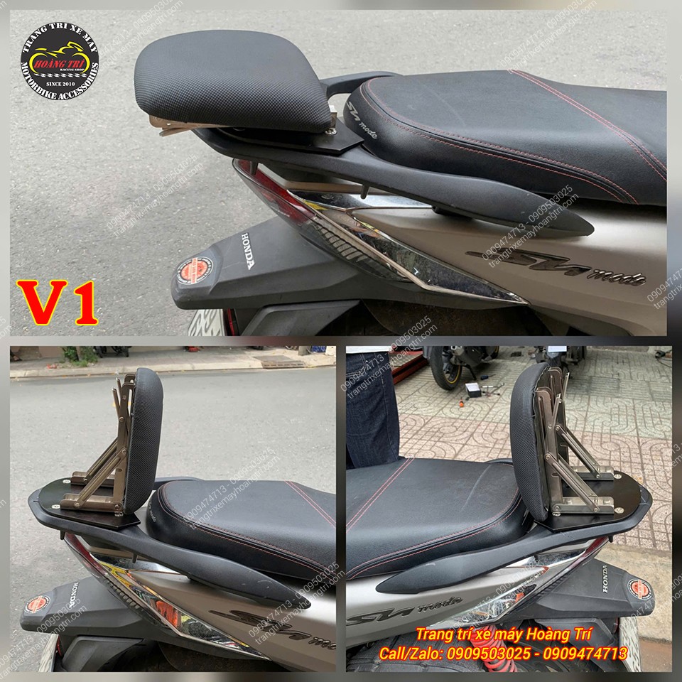 Tựa lưng bật gấp SH Mode V1 thiết kế nệm tựa lưng, hỗ trợ tựa lưng êm cho người sau