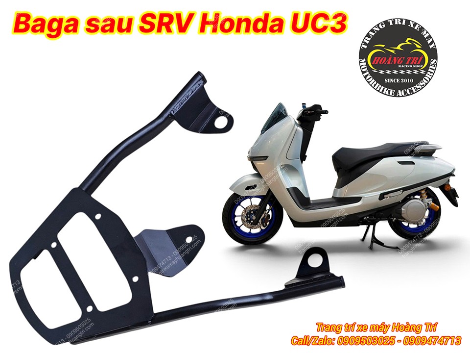 Baga sau SRV Honda UC3 thiết kế khung liền chắc chắn, phù hợp trang bị phía sau xe
