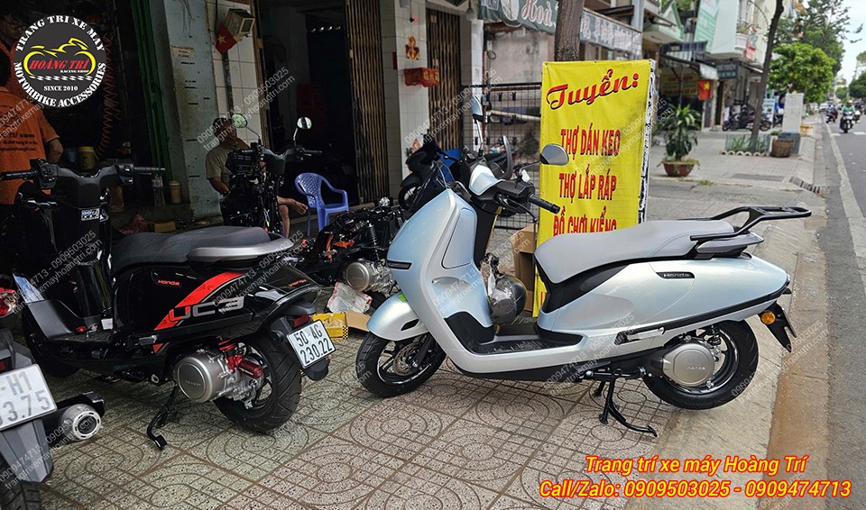 Hoàn thiện baga sau SRV-S giúp Honda UC3 tăng ngoại hình, khả năng chở đồ và trang bị thêm thùng
