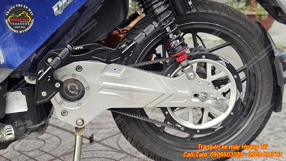 Góc nghiêng Datbike Quantum cho thấy gấp nhôm CNC trông thể thao và cá tính hơn