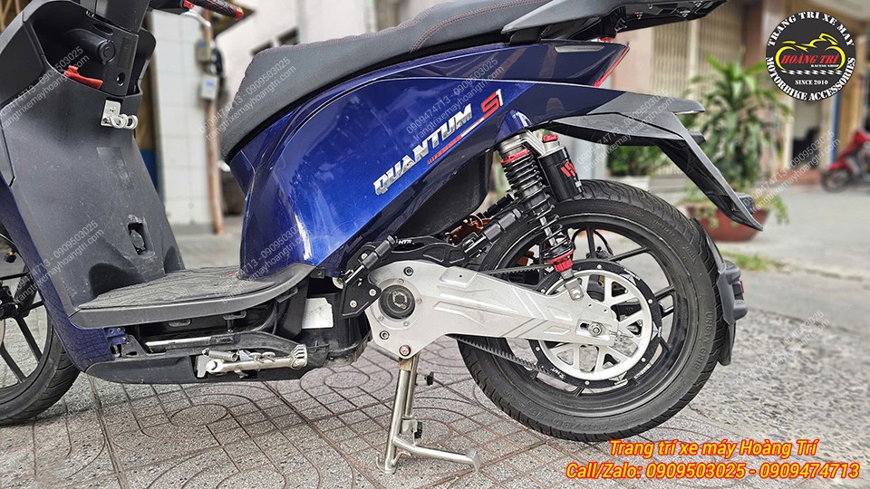 Phần bánh sau Datbike Quantum anh khách còn trang bị thêm phuộc sau YSS G-Sport nâng cao trải nghiệm