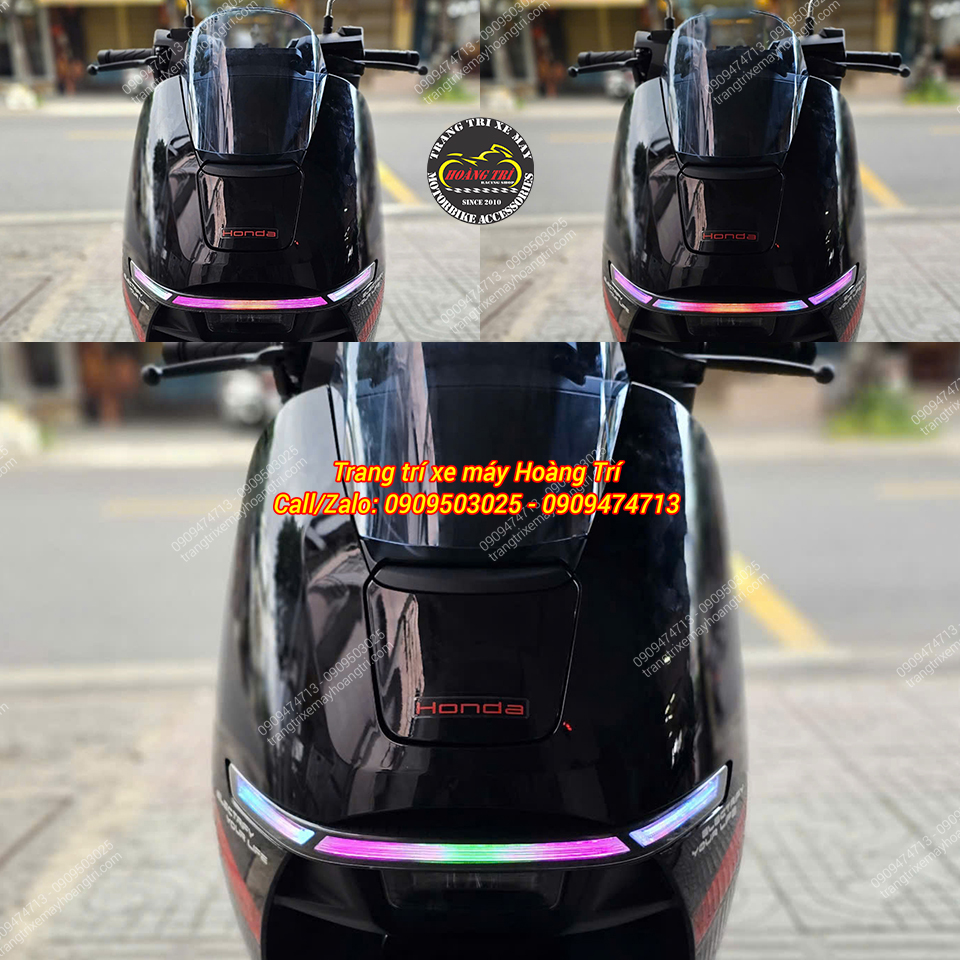 Không chỉ có các màu đơn sắc mà LED Audi i8 còn có các hiệu ứng phối nhiều màu độc đáo