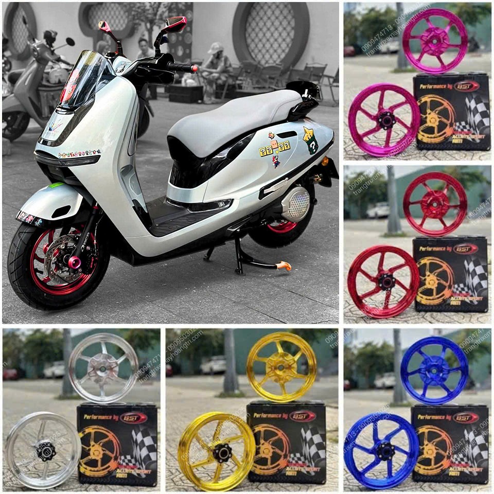 Honda UC3 nâng cấp mâm BST 6 cây nổi bật, nhiều màu sắc cho anh em lựa chọn