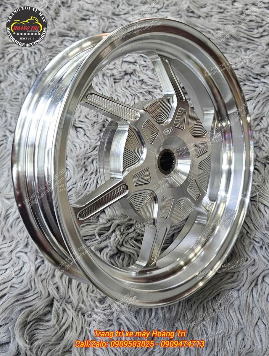 Cận cảnh mâm 6 cây BST Chrom Honda UC3 nổi bật bề mặt sáng bóng cùng họa tiết CNC