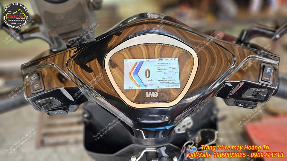Tham khảo chi tiết các thông số được hiển thị trên đồng hồ TFT Vinfast Feliz