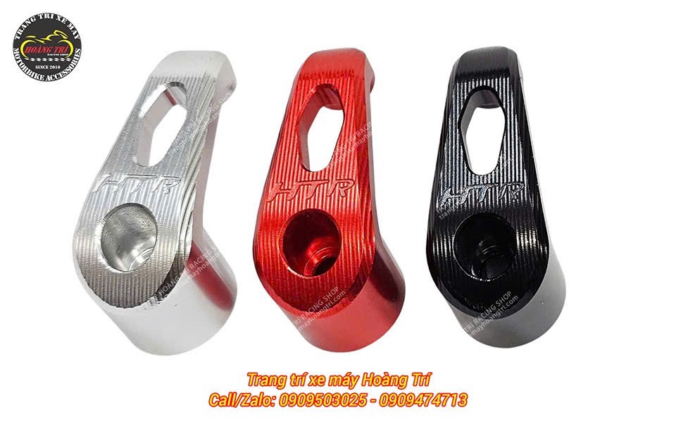 Móc treo đồ nhôm CNC HTR VR dành cho Honda Icon e với ba màu bạc, đỏ và đen