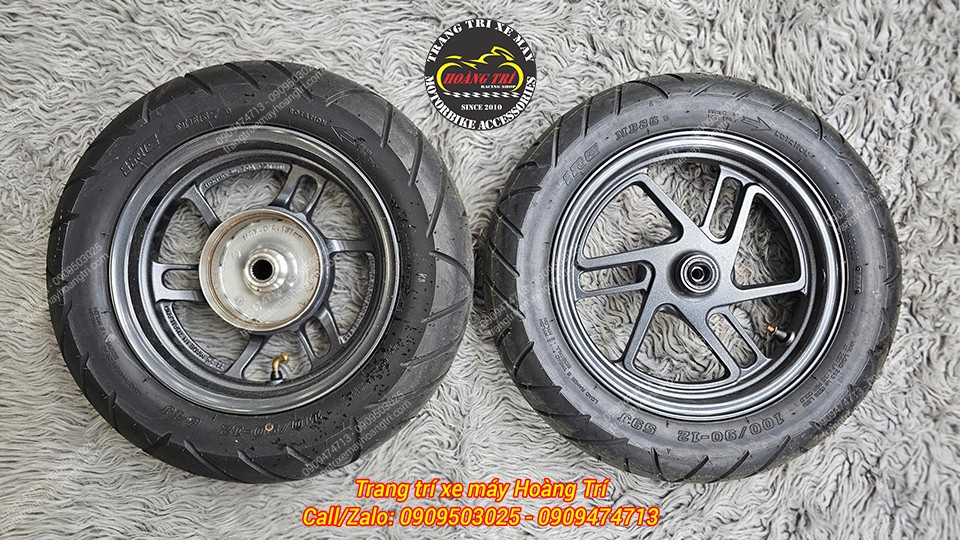 Với kích thước mâm cũng khác nhau lần lượt: 2.15 inch và 2.5 inch