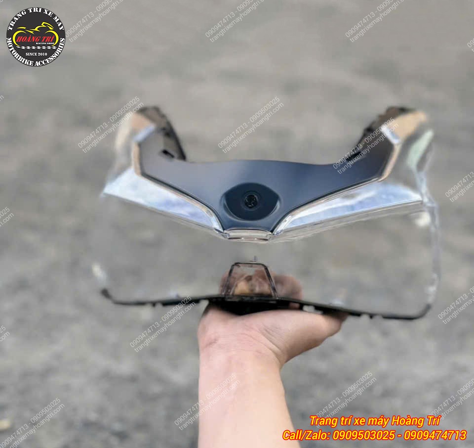 Mica đèn pha Airblade 150/160 đời 2020-2025 trong suốt, thiết kế vừa vặn theo cụm đèn xe