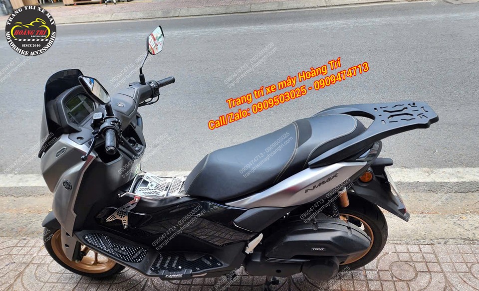 Toàn cảnh NMAX 155 trang bị baga sau nhôm đúc NCL, tăng vẻ cứng cáp cho xe