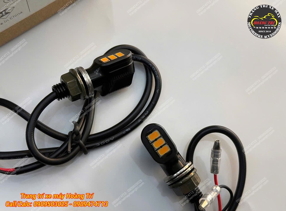 Cận cảnh cặp xi nhan Spirit Beast M8 thiết kế nhỏ gọn với ba CHIP LED nổi bật