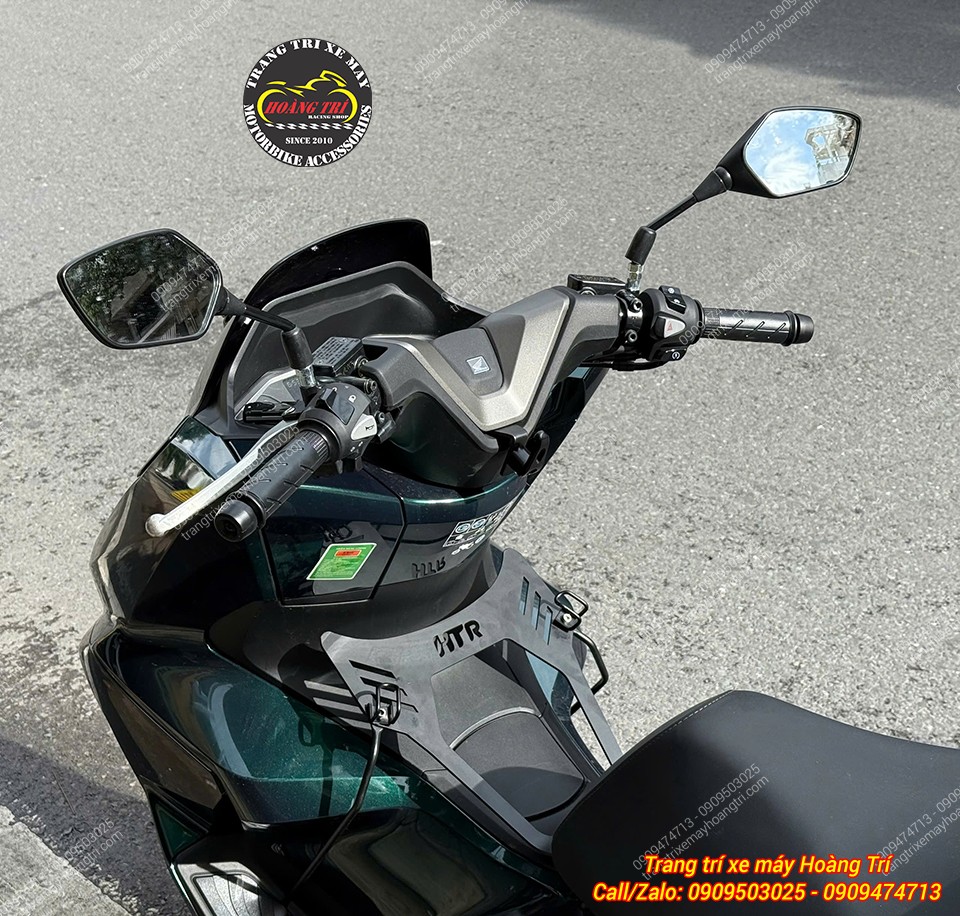 Toàn cảnh baga giữa CNC HTR trên PCX 160, vừa tiện dụng vừa giữ ngoại hình gọn gàng