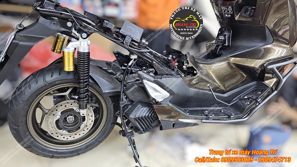 Hệ thống phanh ABS bánh sau PCX 160 đã hoàn thiện, nâng cao tính an toàn cho xe