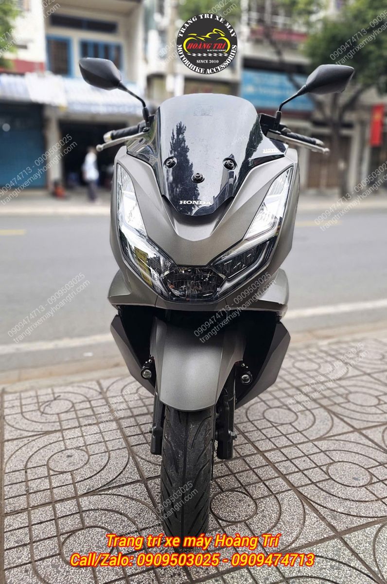Diện mạo nguyên bản của PCX 160 trước khi nâng cấp body kit trước và chắn gió MHR