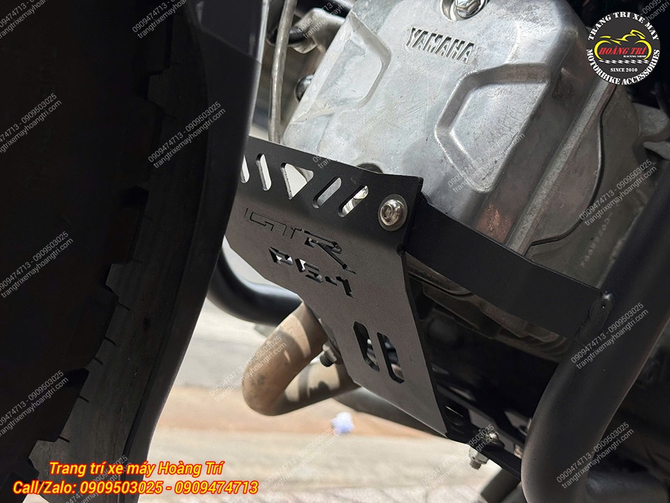 Miếng ốp kim loại bảo vệ lốc máy chống trầy xước cũng như va đập khi lên dốc