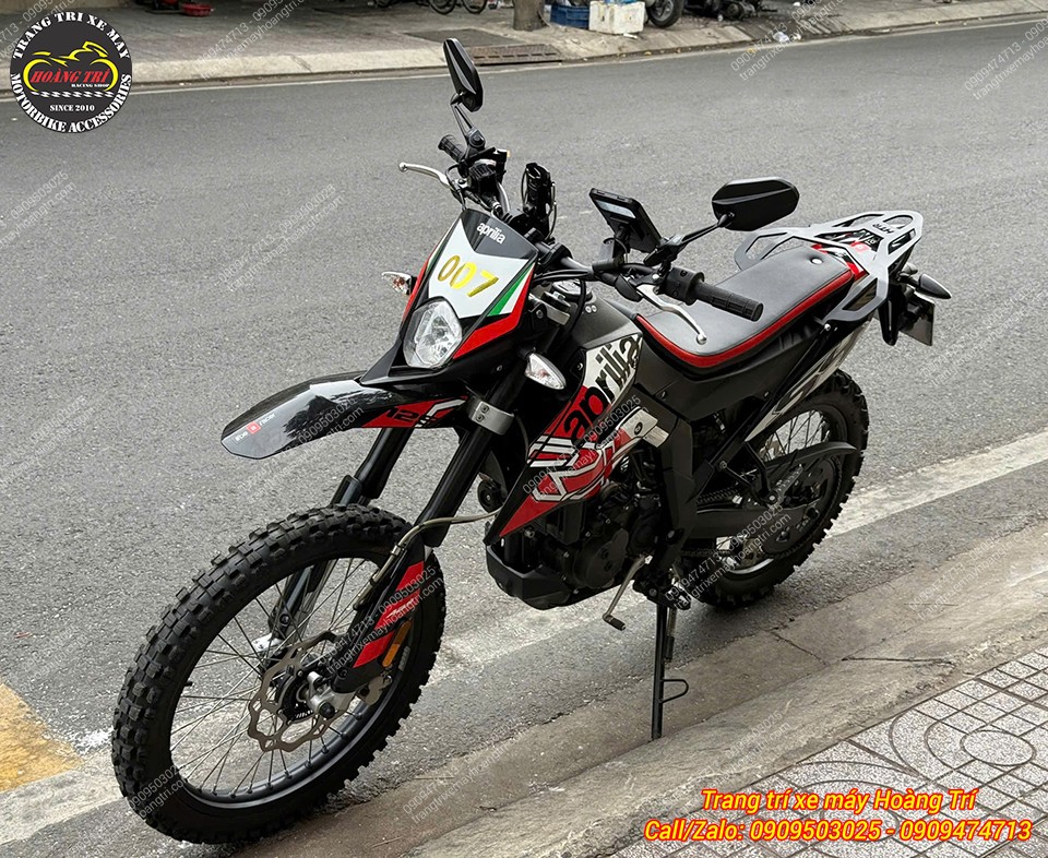 Toàn cảnh Aprilia RX 125 sau khi hoàn thiện combo phụ kiện chỉ hơn 2 triệu tại Hoàng Trí Shop
