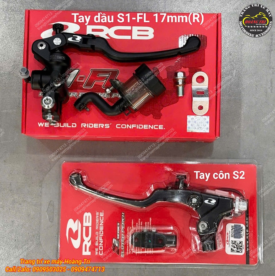 Cặp tay thắng và tay côn RCB chính hãng hỗ trợ chống gãy, điều chỉnh linh hoạt