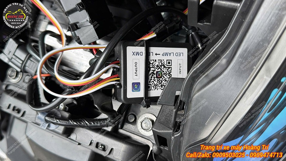 Bộ điều khiển LED Audi được bố trí gọn bên trong mặt nạ, kết nối hệ thống đèn SH 2026