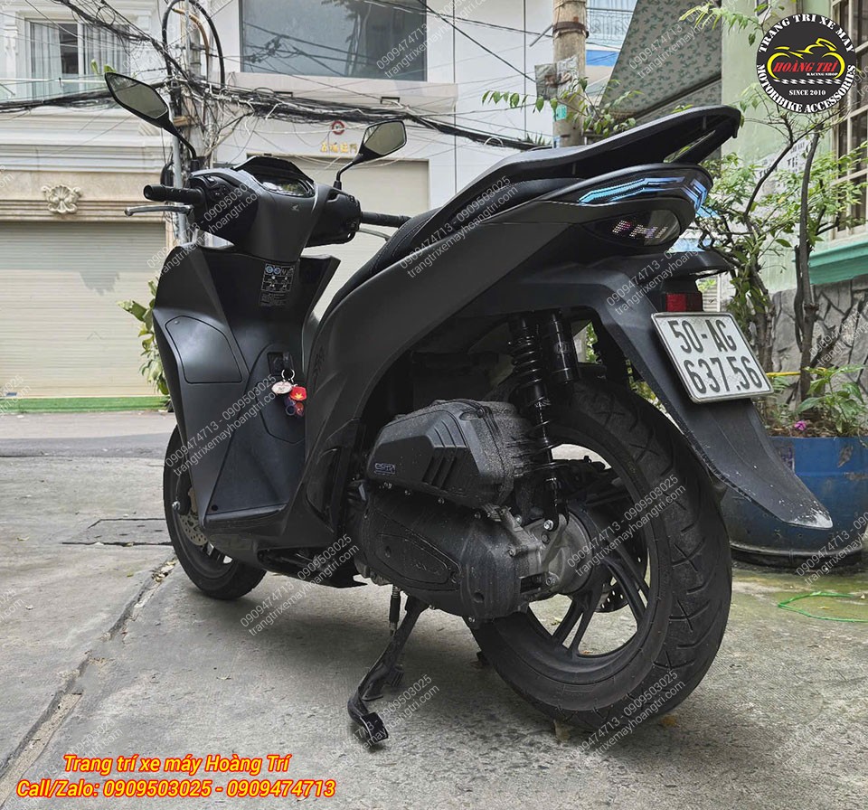Toàn cảnh phía sau SH 2026 sau nâng cấp đèn hậu Audi, tạo phong cách hiện đại hơn