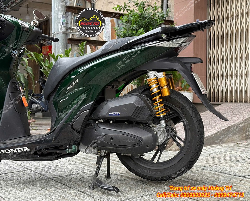 Toàn cảnh dàn chân sau SH Việt sau khi nâng cấp Ohlins HO316, tạo diện mạo cao cấp hơn