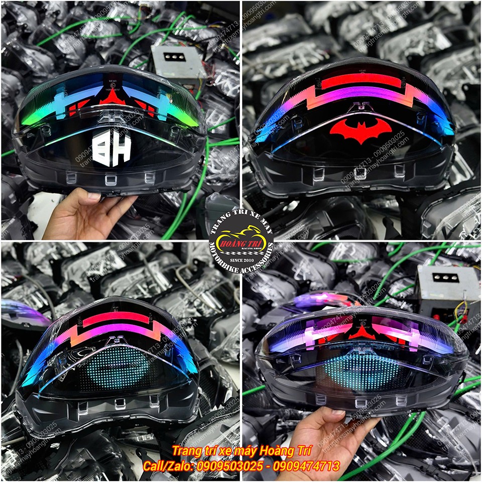 Các mẫu đèn hậu Audi SH 2026 hỗ trợ nhiều hiệu ứng màu sắc cùng họa tiết độc đáo