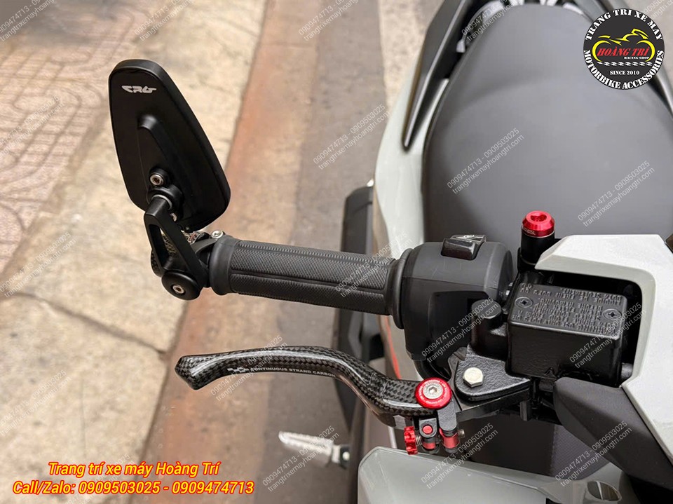Kiếng gù CRG hàng loại 1 lắp bên phải tay lái, tạo phong cách thể thao gọn gàng