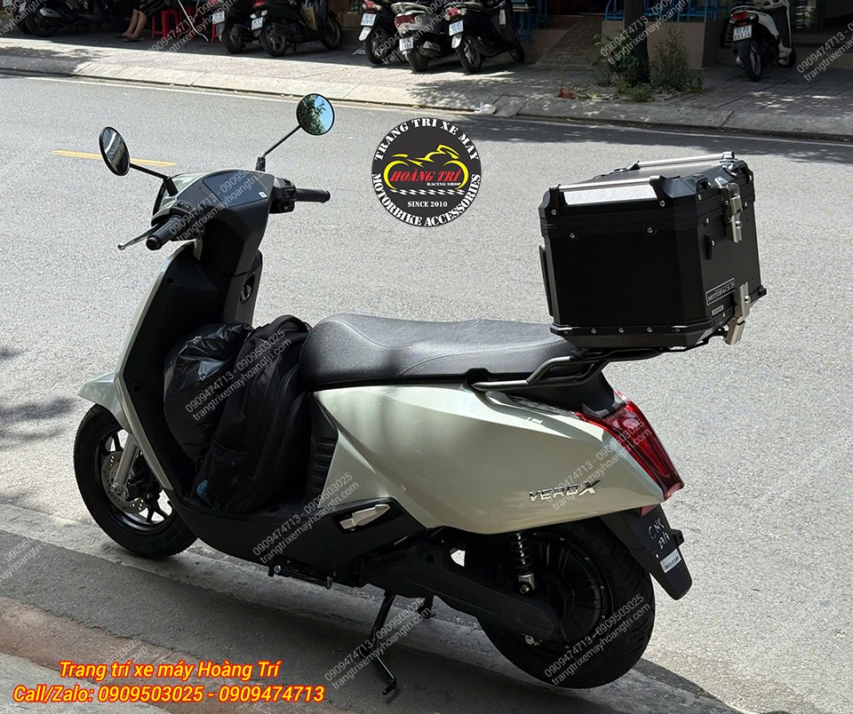 Toàn cảnh VinFast Vero X trang bị thùng nhôm Motoface, tăng không gian chứa đồ phía sau