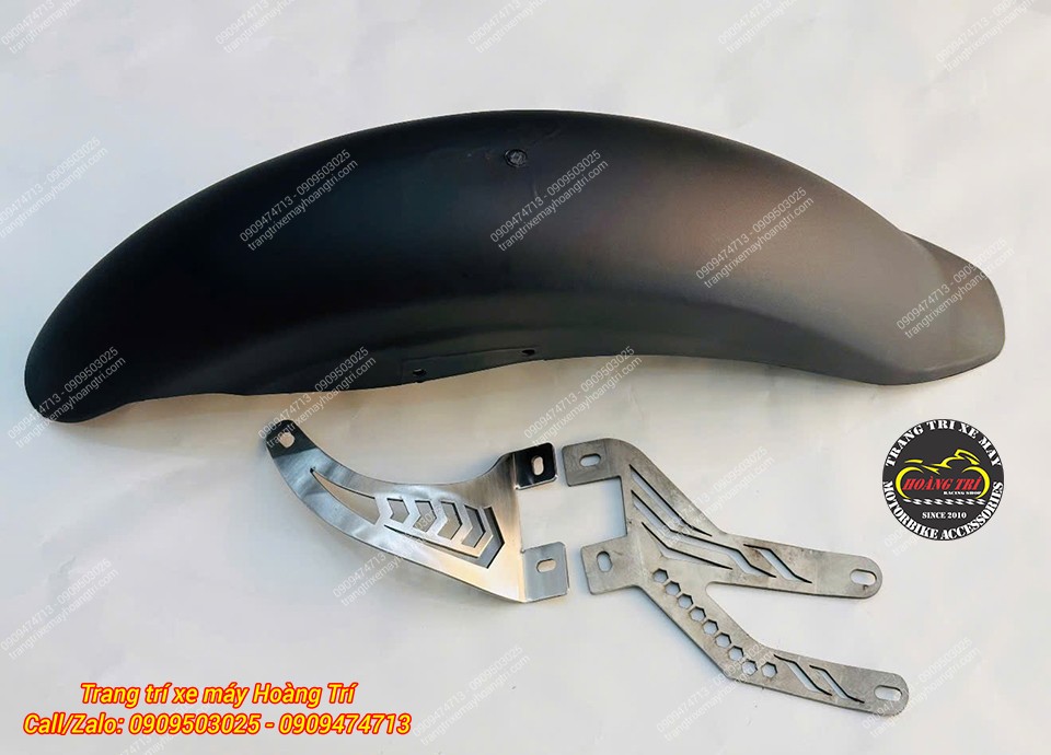 Trọn bộ chắn bùn nguyên khối DatBike Quantum đi kèm pát inox chắc chắn