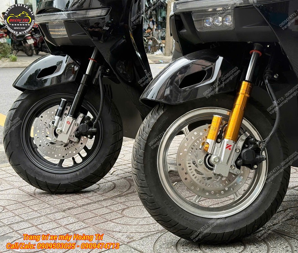 Hai phiên bản phuộc Kingham đen và vàng tạo phong cách riêng biệt cho từng chiếc Honda UC3
