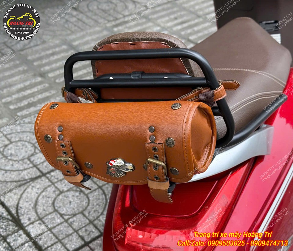 Túi treo baga TTBG-03 màu nâu lắp phía sau Klara S, tăng tiện ích chứa đồ