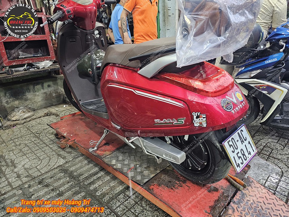 Phần đuôi Klara S được bổ sung baga sau cùng nệm tựa lưng, tăng thêm tiện ích