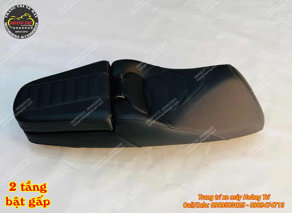 Yên độ kiểu Thái cho Dat Bike Quantum thiết kế liền lạc, thiết kế 2 tầng khác biệt