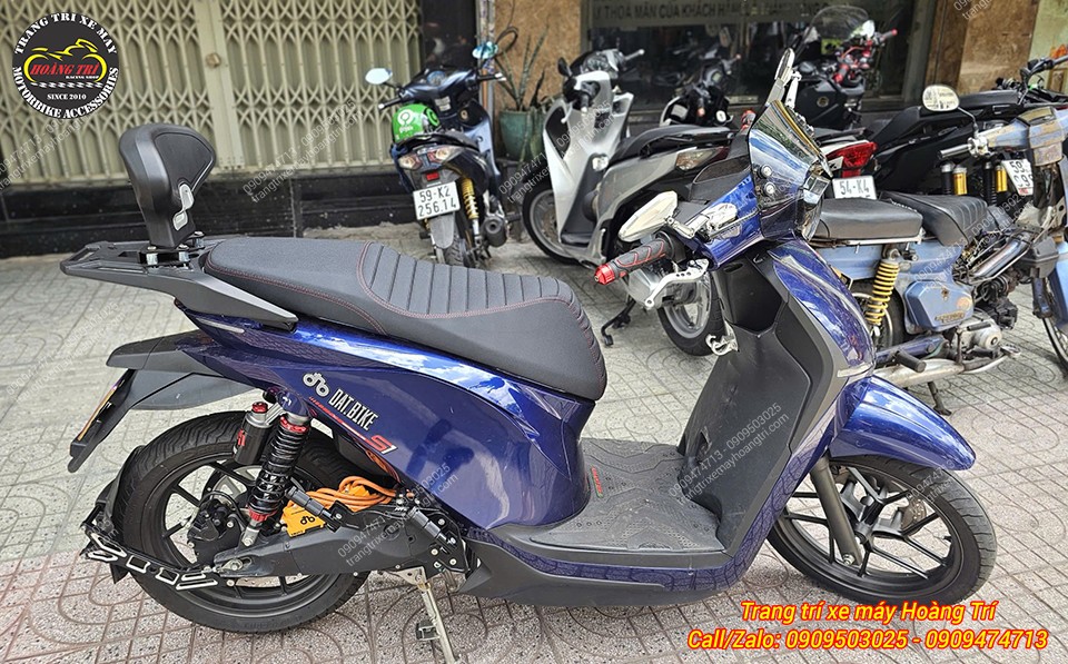 Dat Bike Quantum hoàn thiện yên độ cùng tựa lưng sau, tăng tiện ích và vẻ ngoài khác biệt