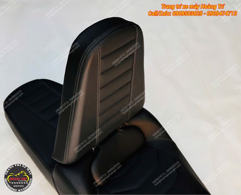Tựa lưng dựng đứng tạo điểm nhấn đặc biệt cho xe Dat Bike Quantum, tăng trải nghiệm tối đa
