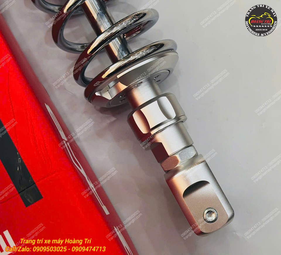 Chân phuộc RCB S2 hoàn thiện sắc nét, tông bạc chrome đồng bộ và sang trọng