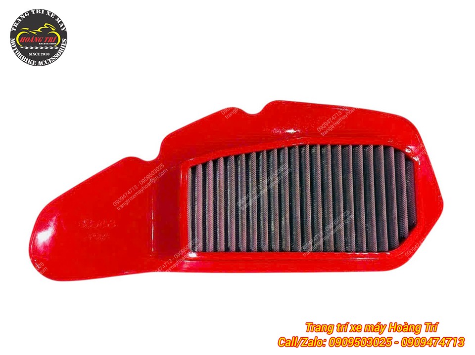 Tấm lọc gió thép đỏ dành cho Airblade, Vario, PCX sở hữu kiểu dáng cứng cáp, bắt mắt